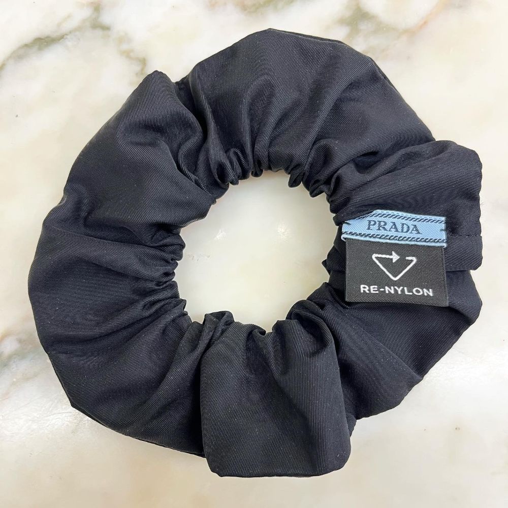 Prada black nylon scrunchie