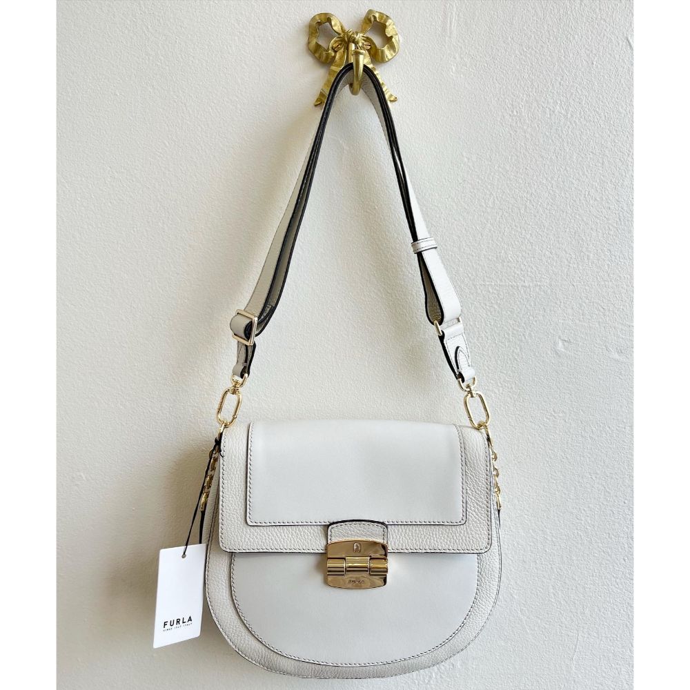 Furla Club dove grey crossbody bag