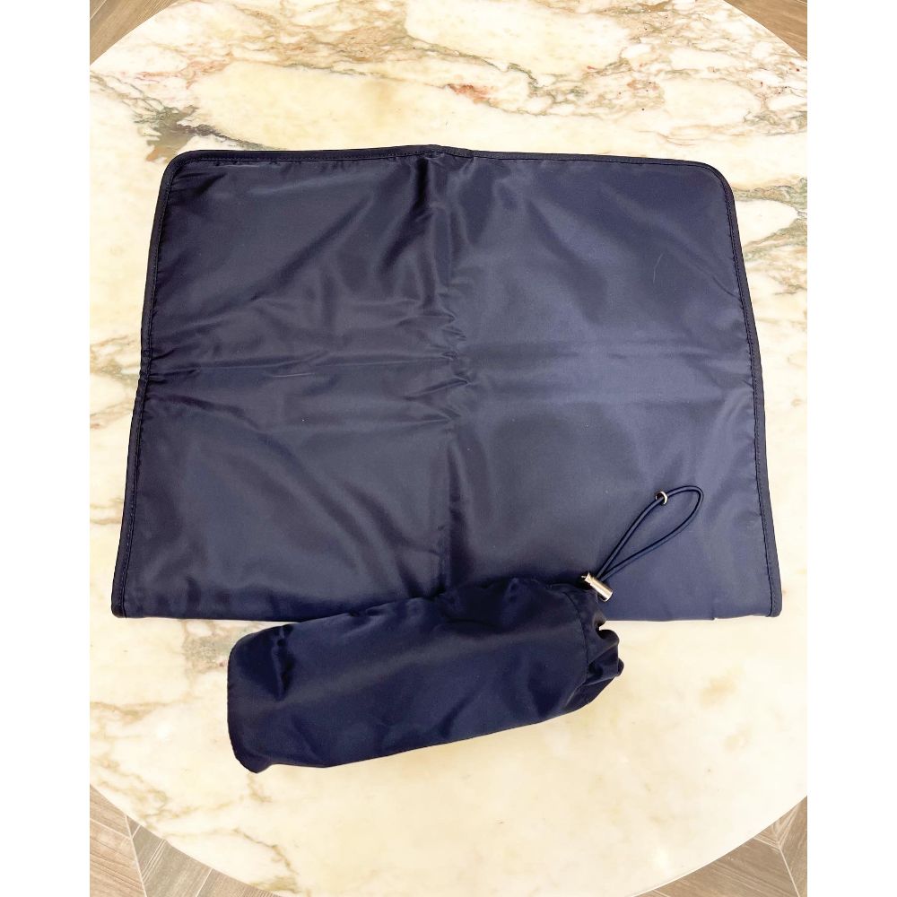 Prada navy nylon diaper bag