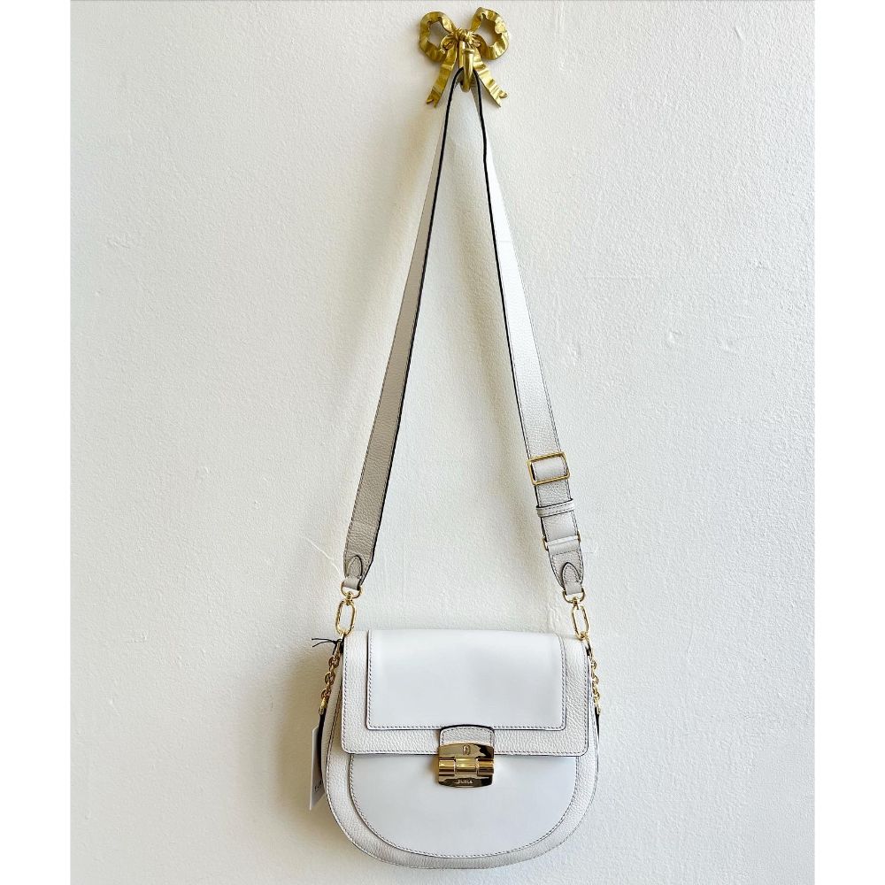 Furla Club dove grey crossbody bag