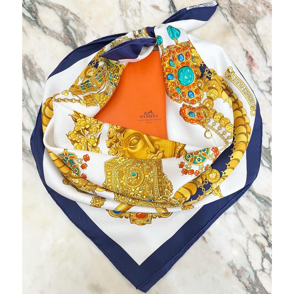 Hermès Kosmima silk scarf