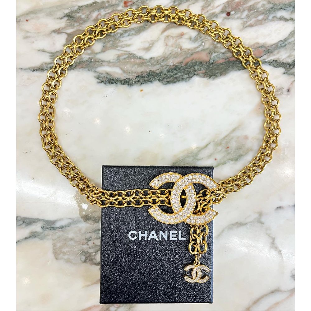 Chanel 80s gold chain belt