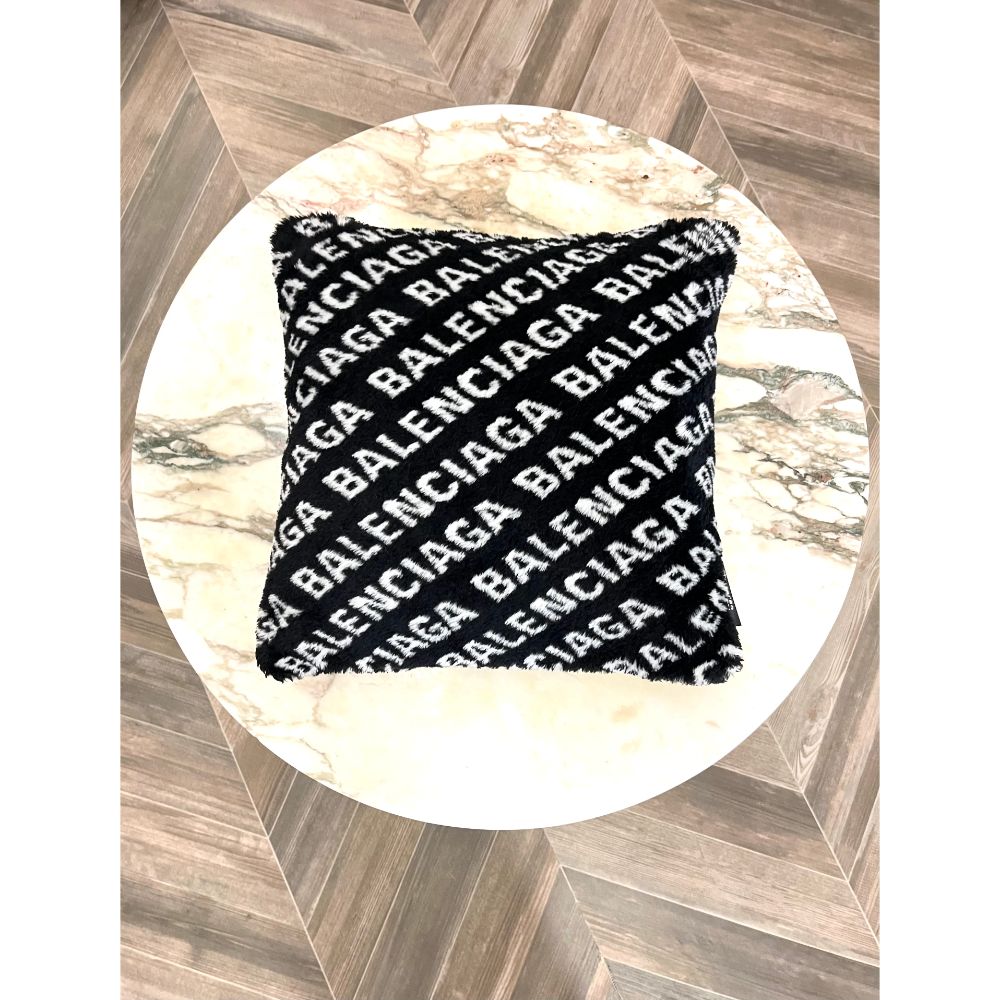 Balanciaga all over logo pillow