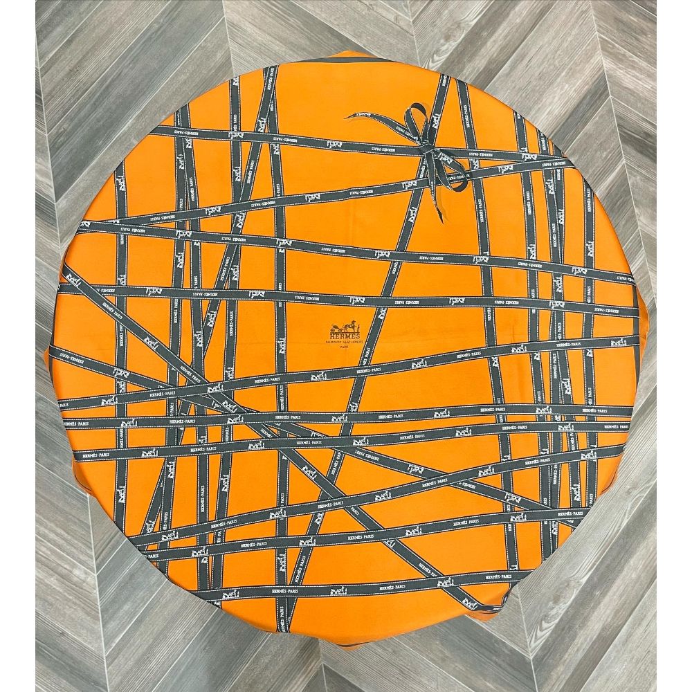 Hermès Bolduc silk scarf