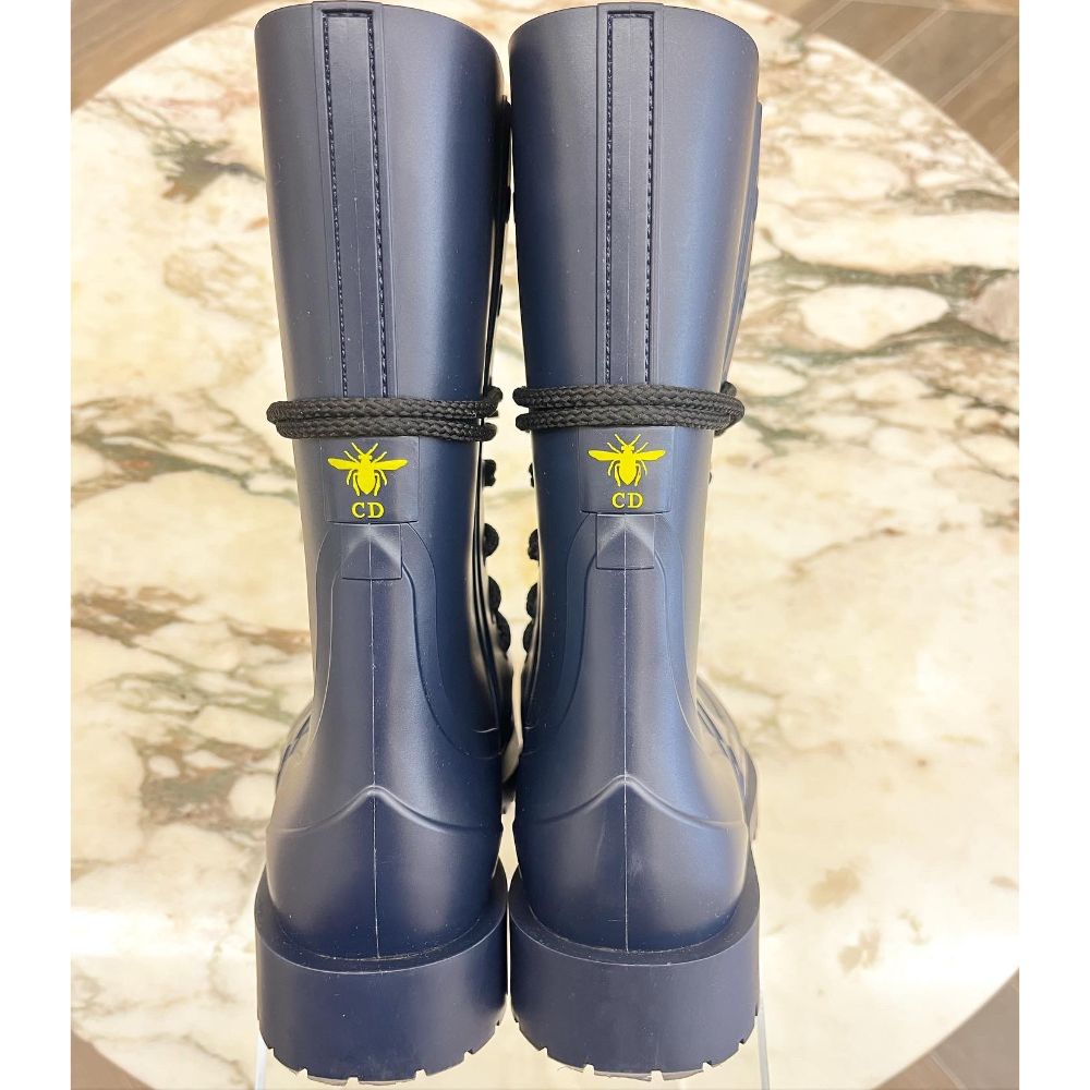 Dior camp blue rainboot