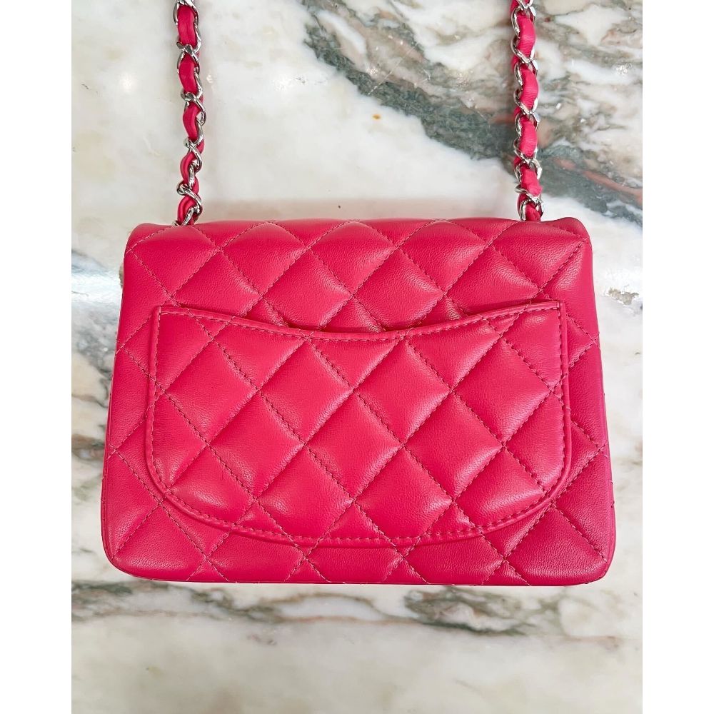 Chanel 2019 pink square mini-flap bag