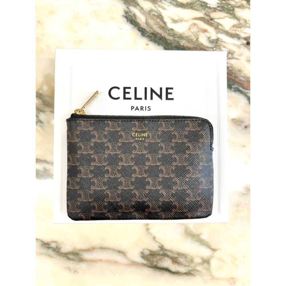 Celine Triomphe coin and card pouch
