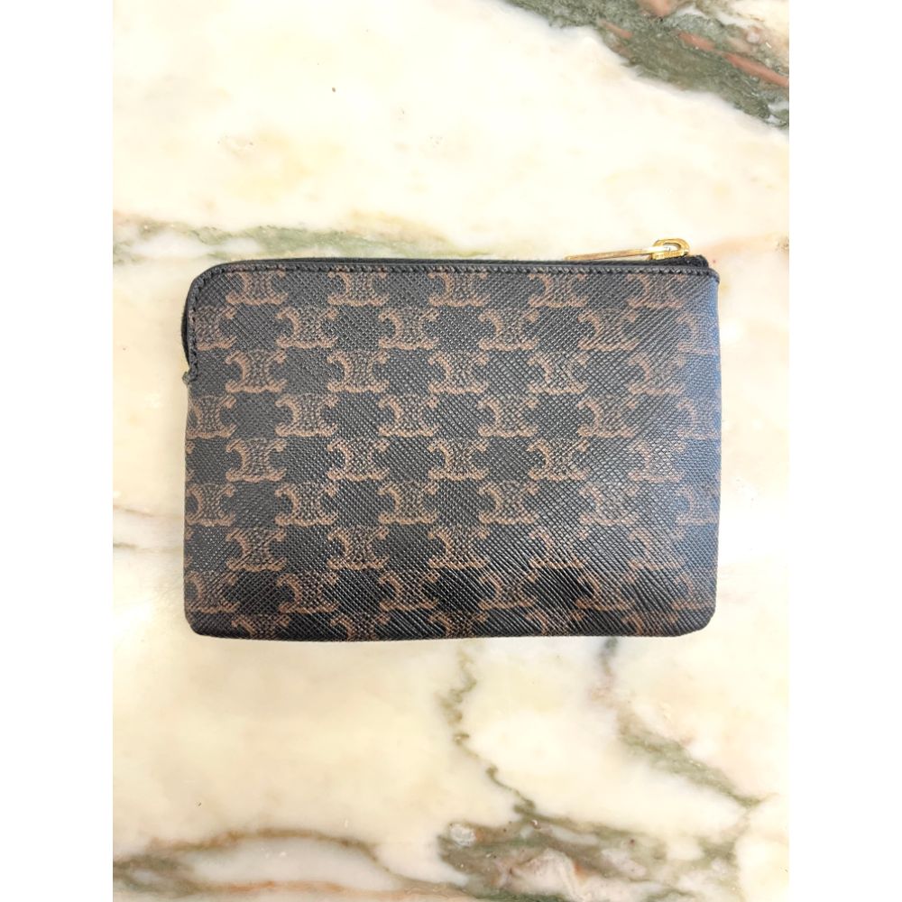 Celine Triomphe coin and card pouch