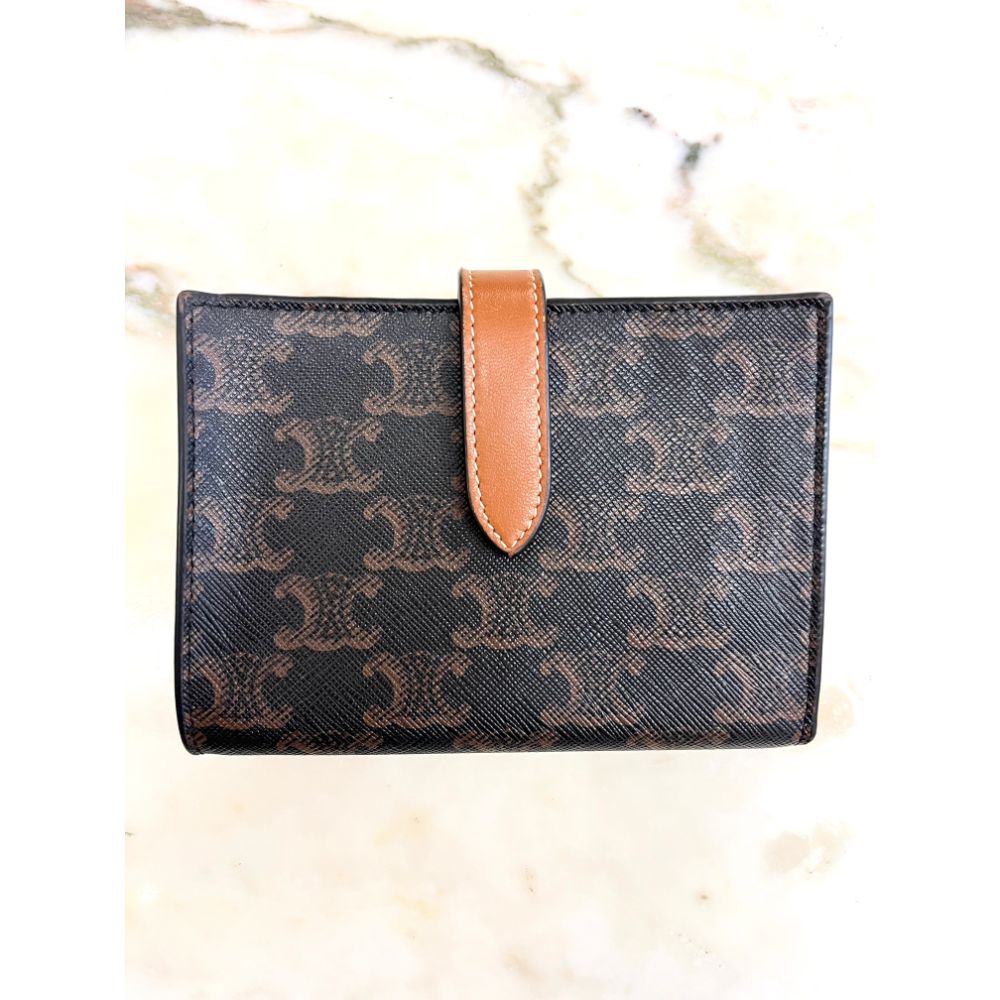 Celine Triomphe canvas wallet