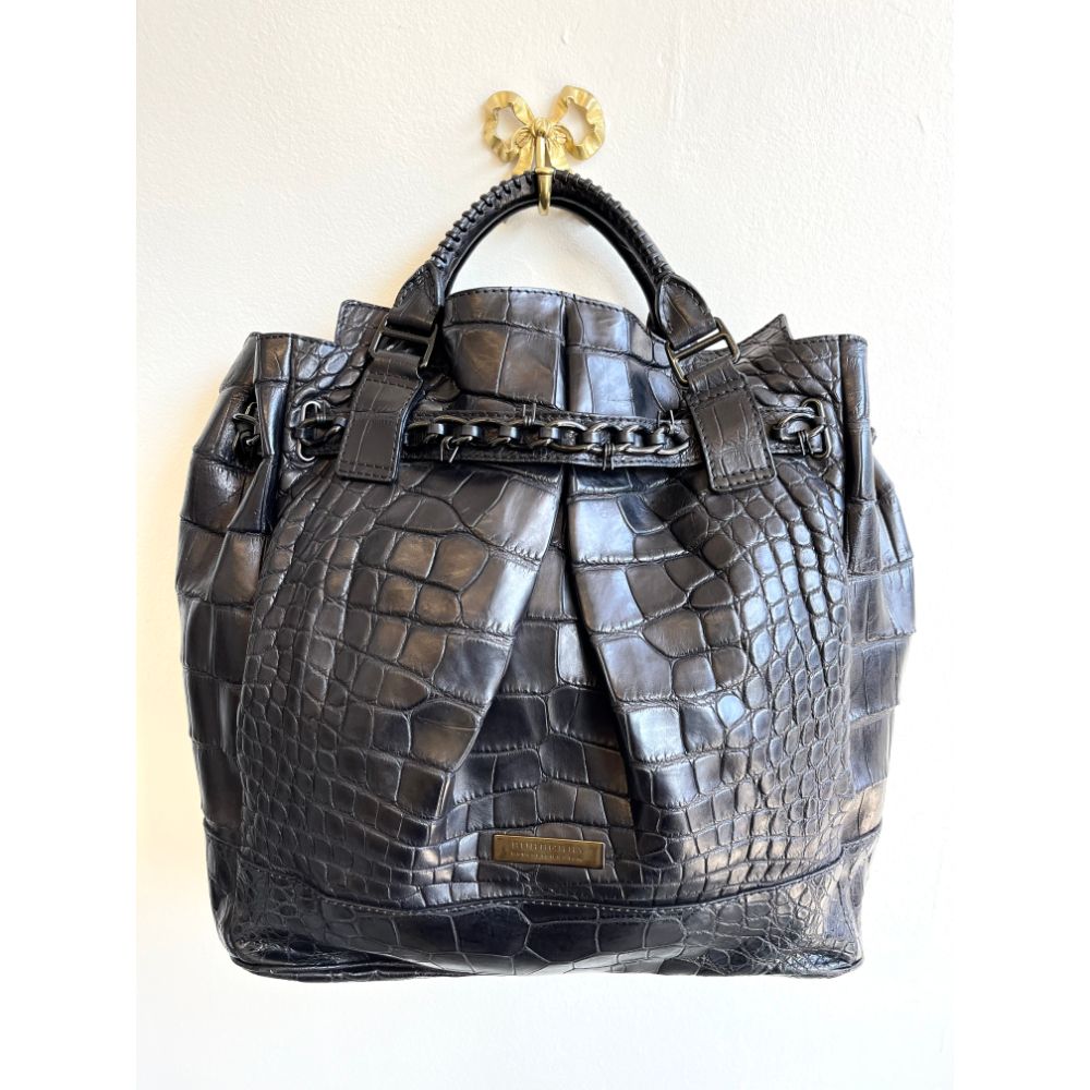 Burberry Prorsum black weekend bag