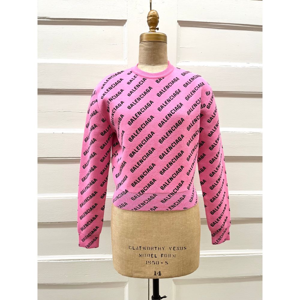 Balenciaga logo knit sweater