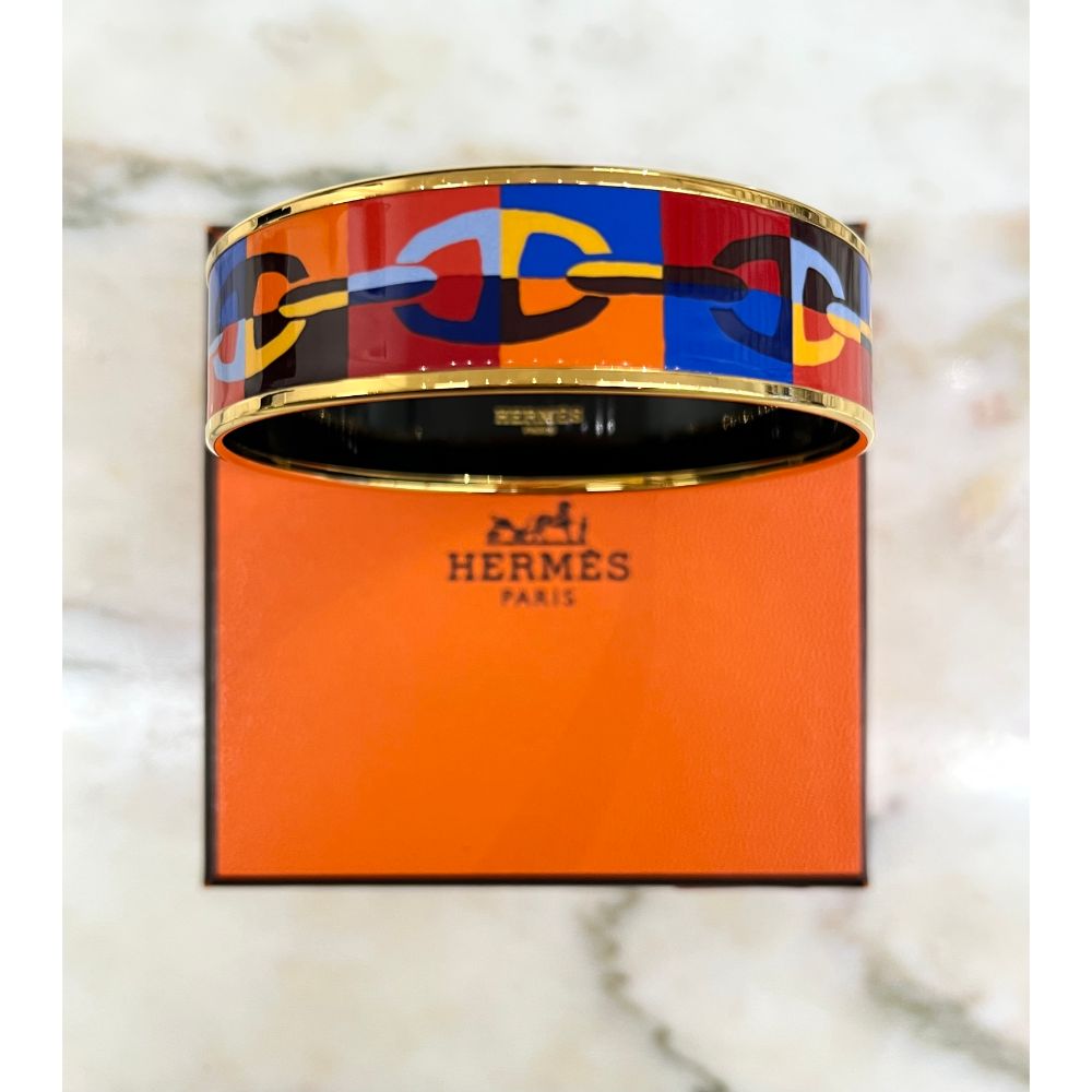 Hermès multicolour bangle bracelet