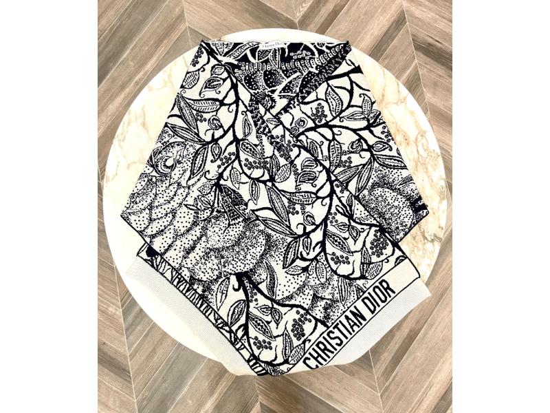Christian Dior wool cashmere scarf