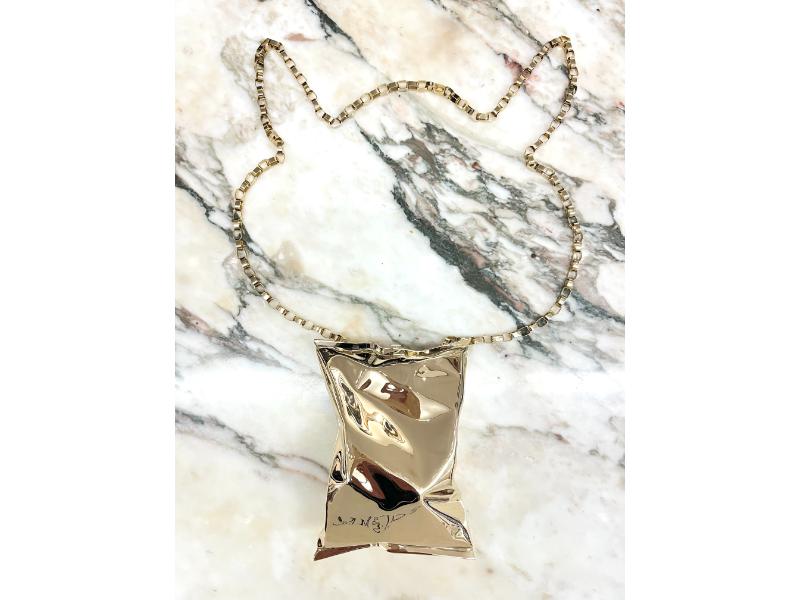 Anya Hindmarch crisp packet clutch