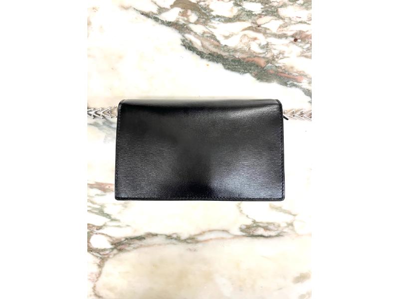 Alaia black leather crossbody bag
