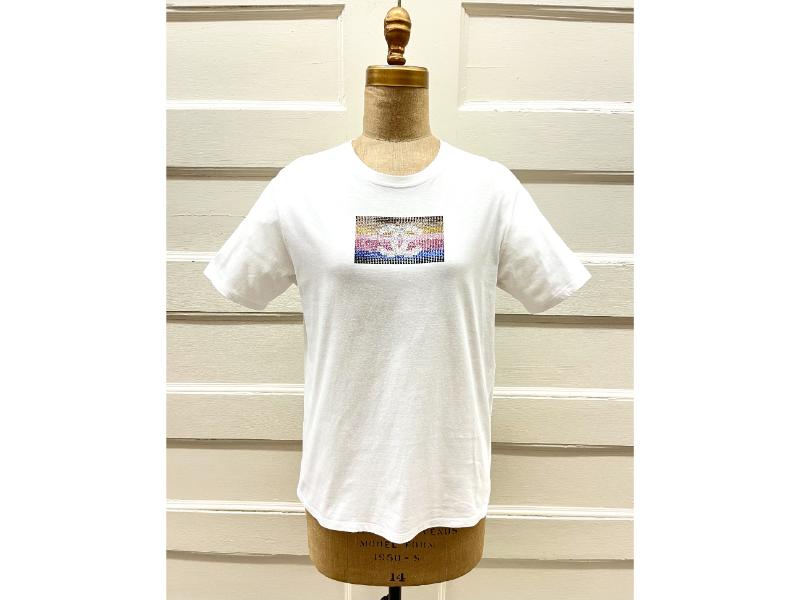 Chanel crystal CC t-shirt