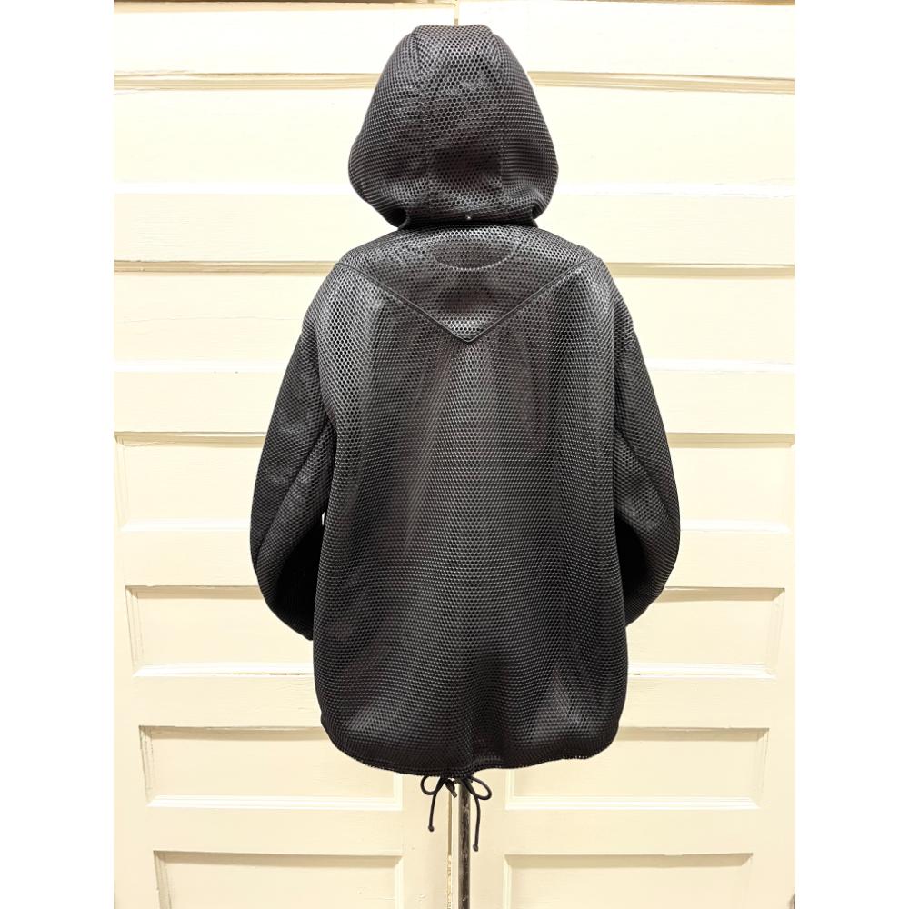 Christian Dior black mesh anorak