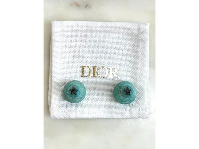 Dior Tribales turquoise stone earrings