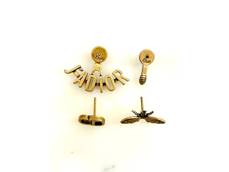 Dior J'Adior brass earrings