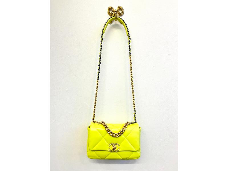 Chanel 2021 neon yellow bag