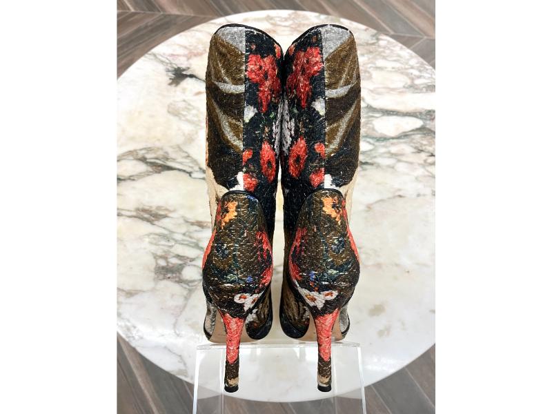 Dolce & Gabbana floral angel boots