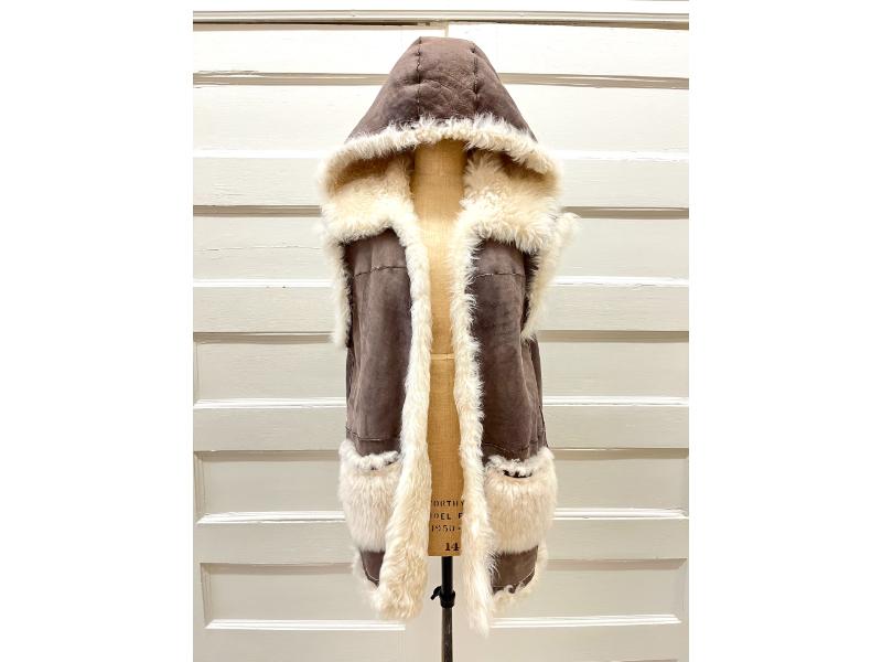 Chanel shearling vest