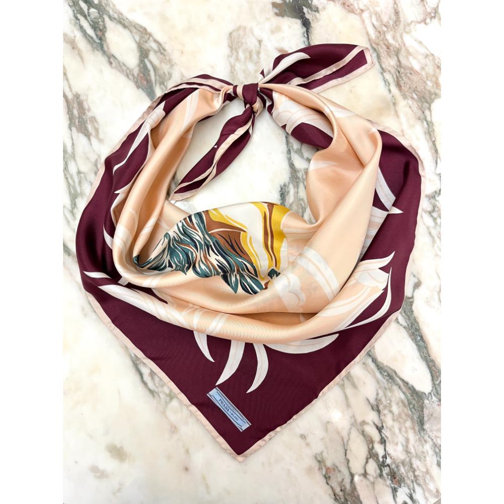 Prada hula dancer silk scarf