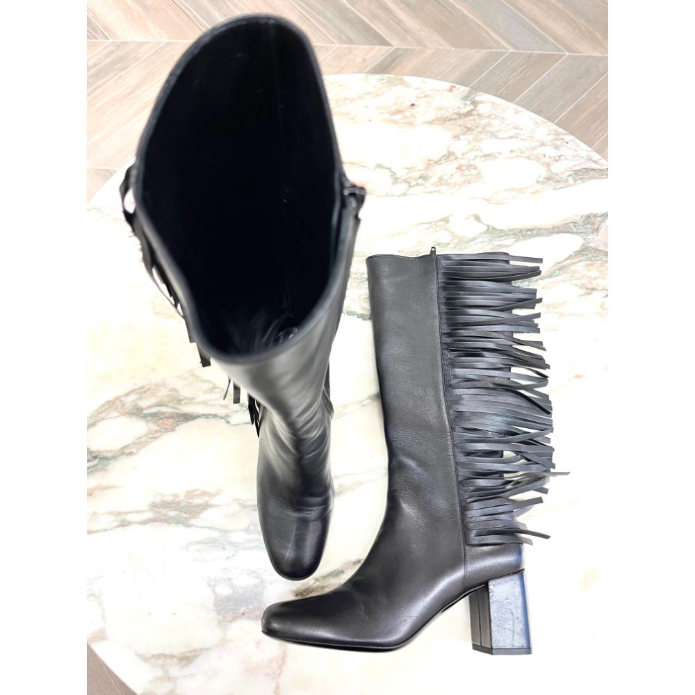 Saint Laurent fringed boots