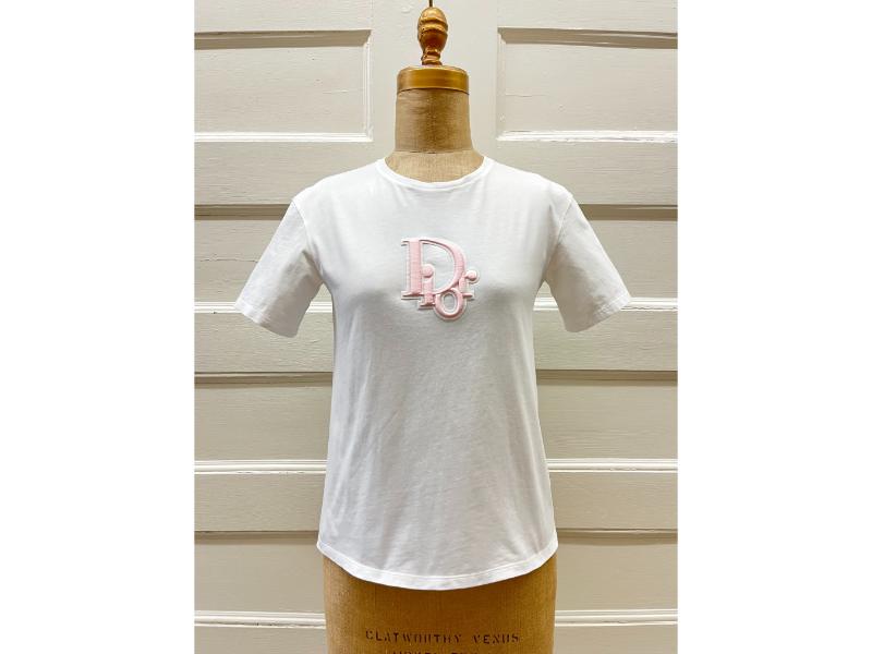 Christian Dior pink logo t-shirt