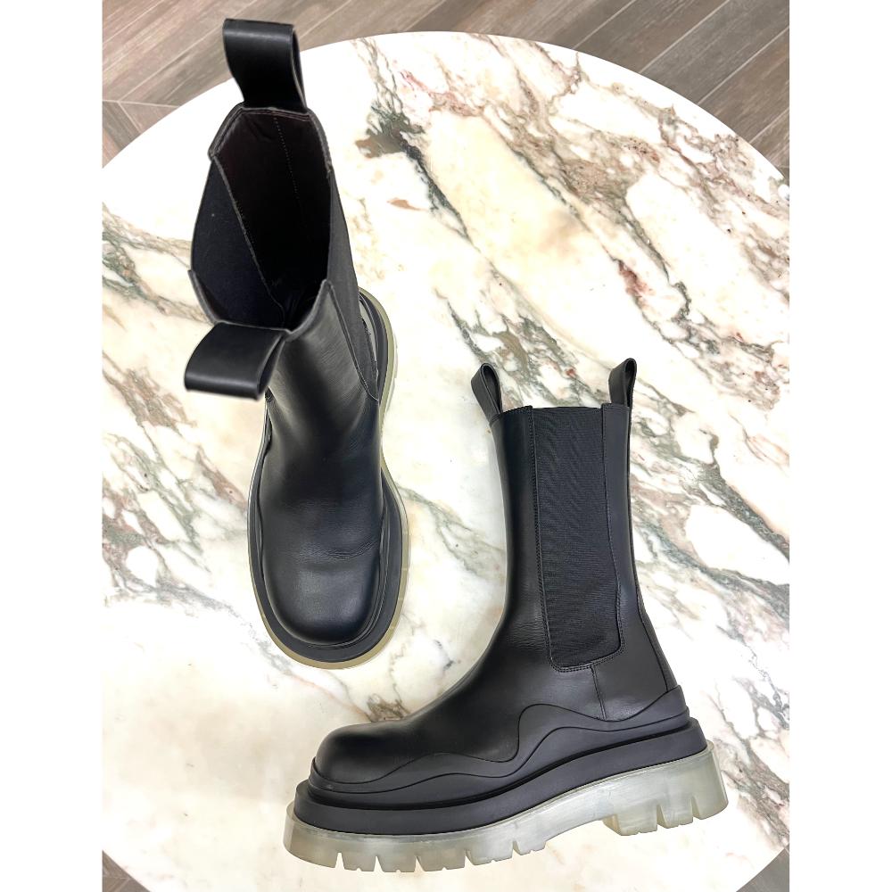 Bottega Veneta Black Chelsea Boots