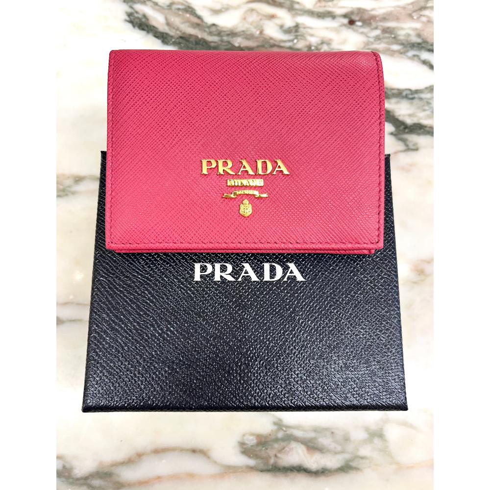 Prada pink wallet