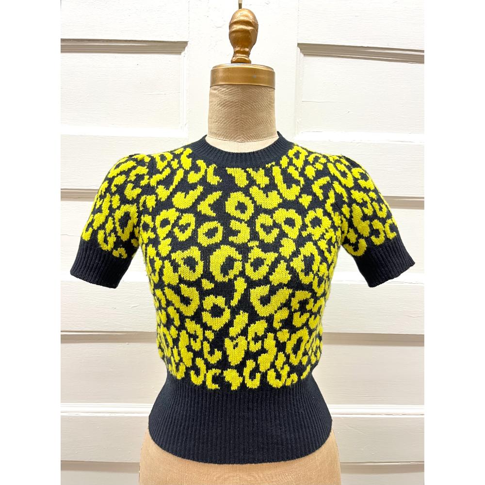 Dior cashmere leopard print sweater