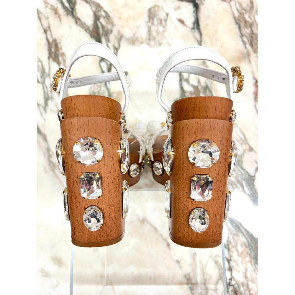 Dolce & Gabbana crystal platform sandals
