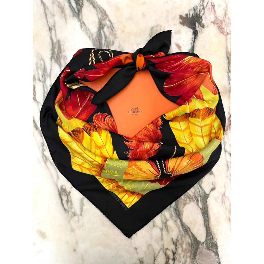 Hermes Brazil silk scarf