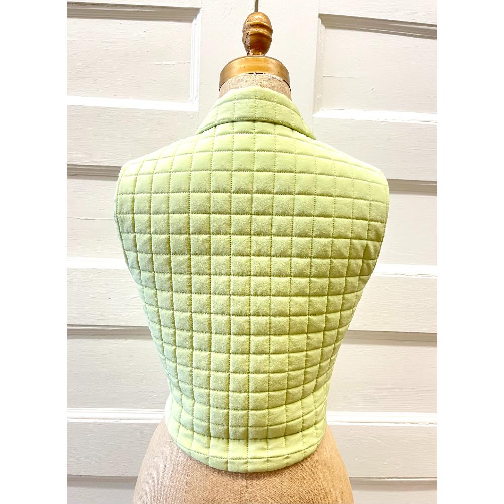 Chanel 2000 quilted silk vest