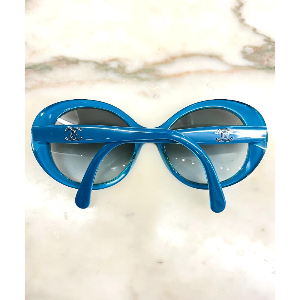 Chanel turquoise sunglasses