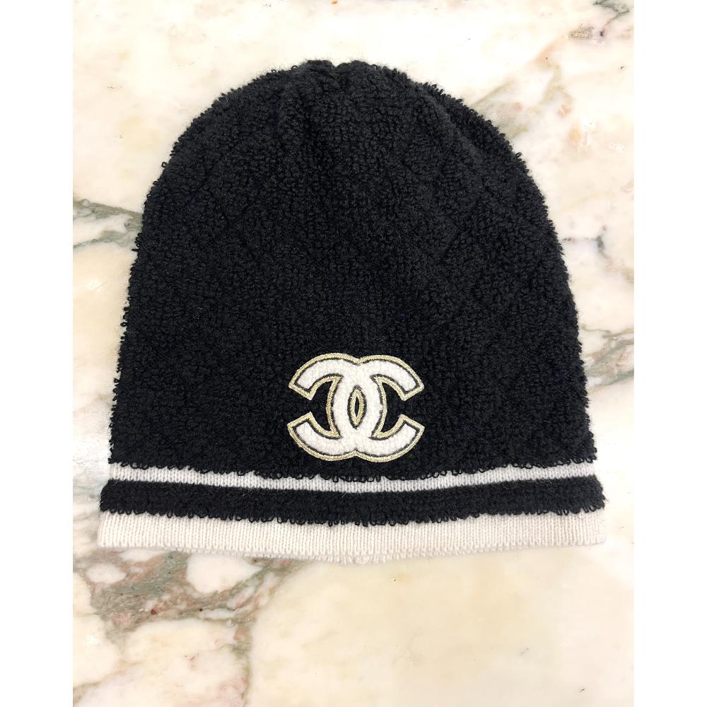 Chanel quilted beanie
