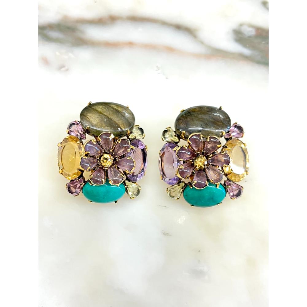 Iradj Moini floral earrings