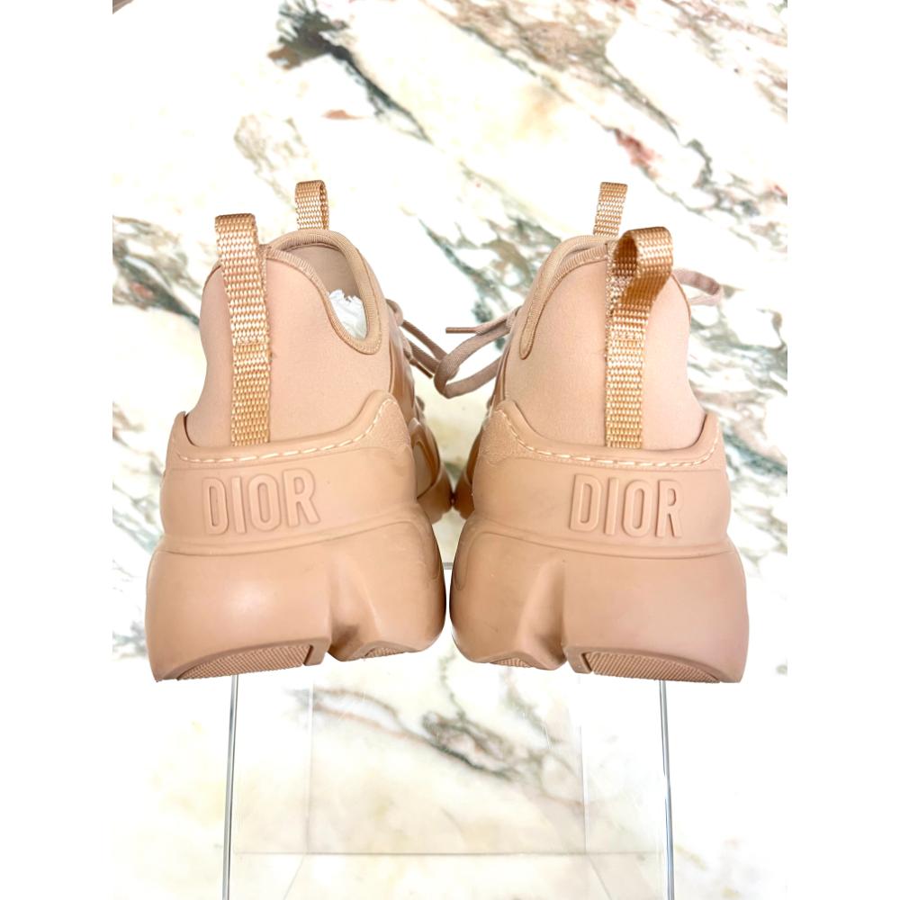 Dior D-Connect sneakers in nude technical fabric