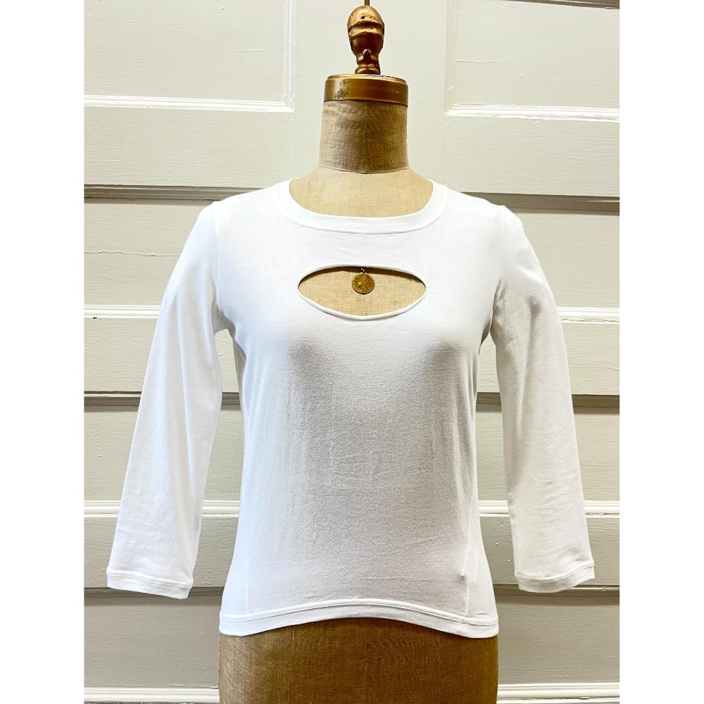 Chanel 2007 coin t-shirt with cut-out