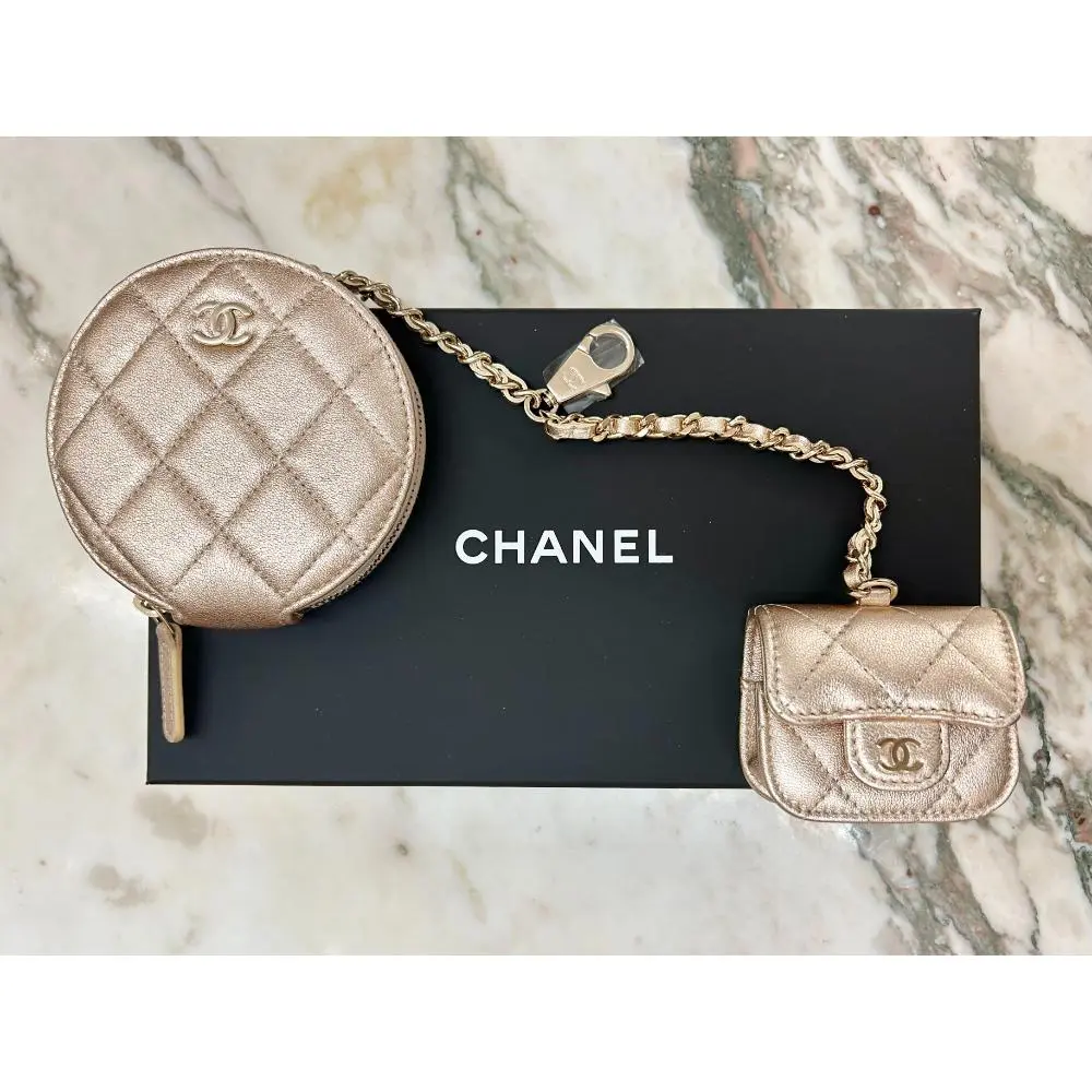 Chanel 2024 VIP clip on coin purse & airpods holder