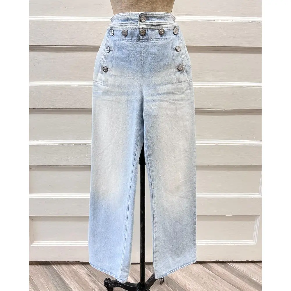 Chanel 2024 sailor jeans with glitter finish