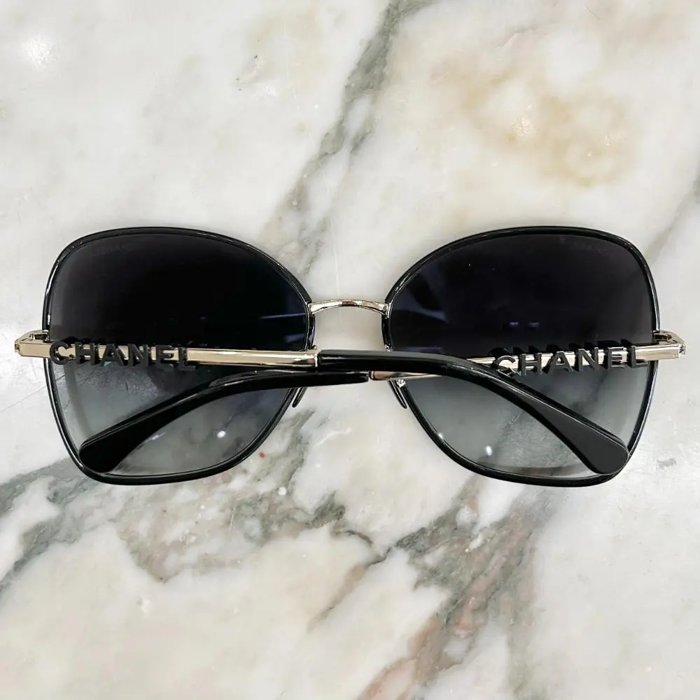 Chanel 4283 Butterfly sunglasses in black