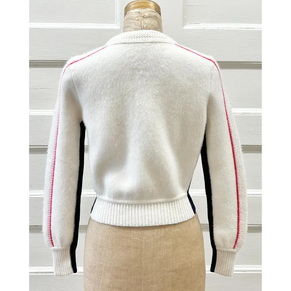 Chanel 2021 cream cashmere sporty cardigan