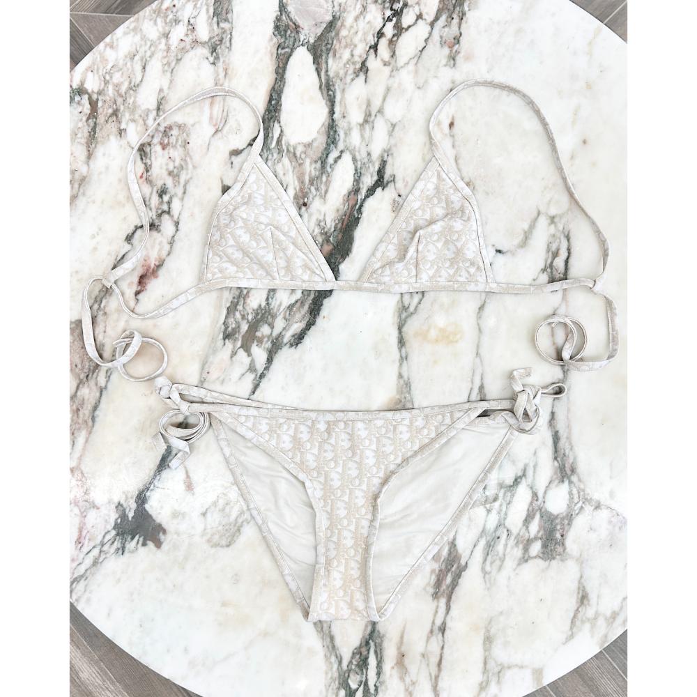 Dior Dioriviera gold & beige Oblique bikini