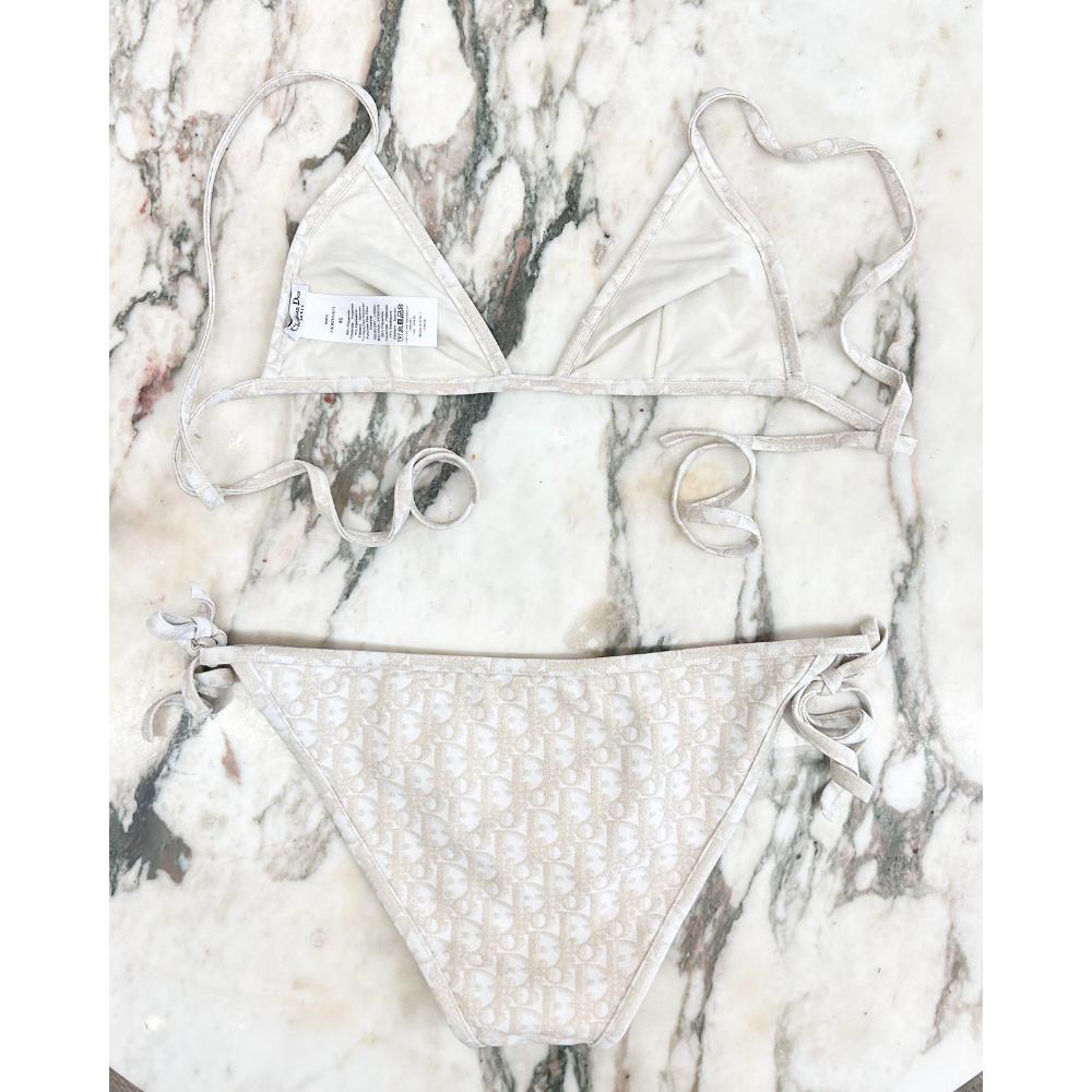 Dior Dioriviera gold & beige Oblique bikini