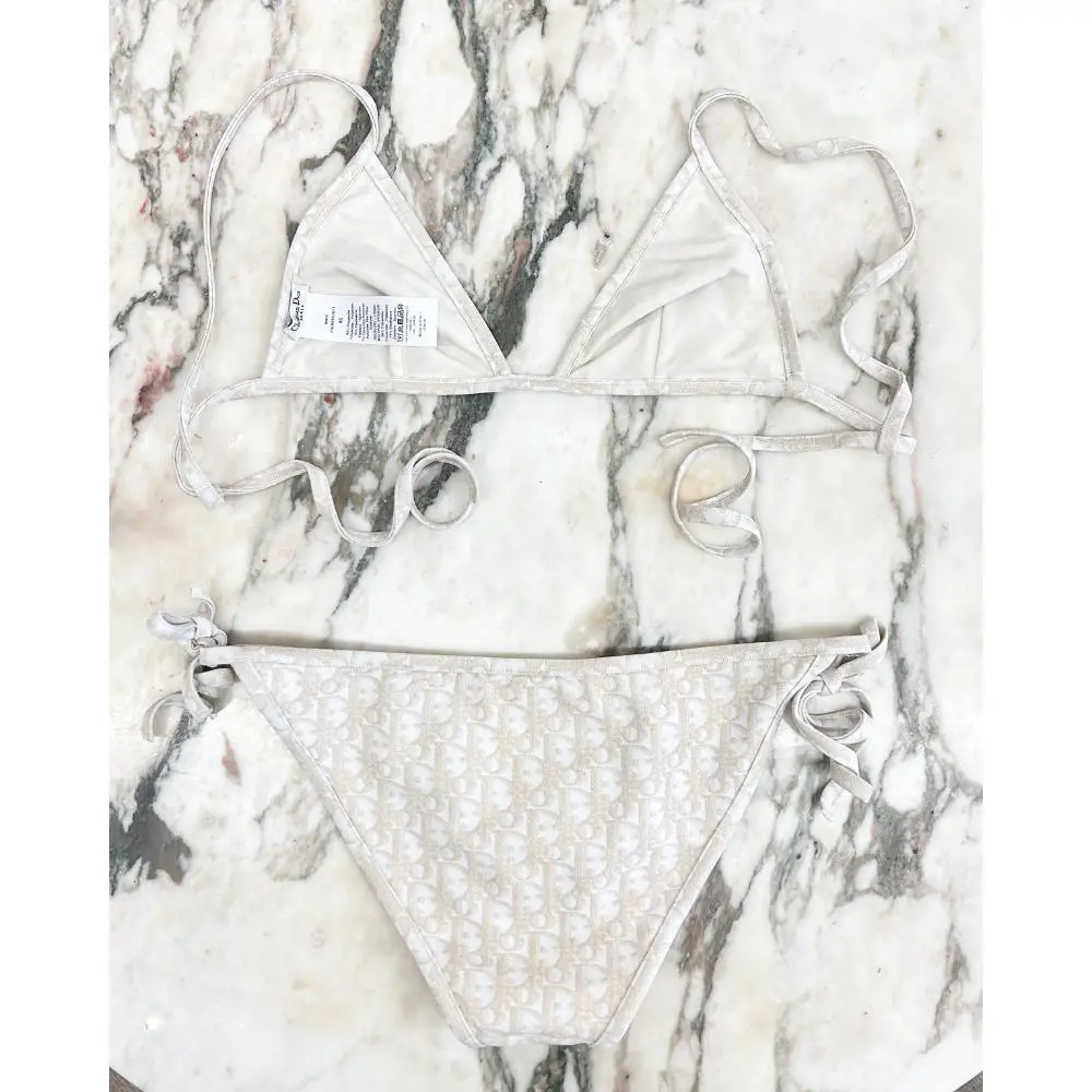 Dior Dioriviera gold & beige Oblique bikini