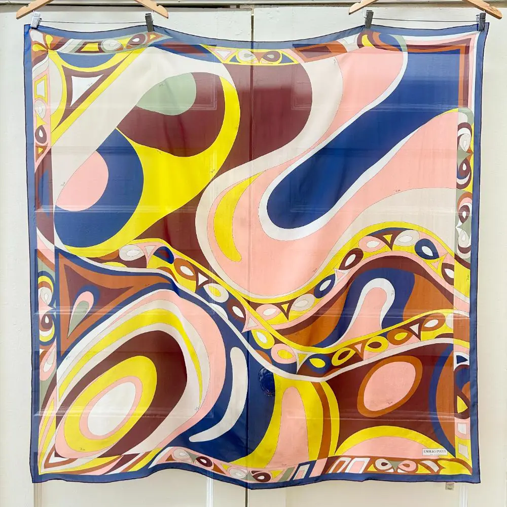 Pucci large printed silk chiffon shawl/scarf