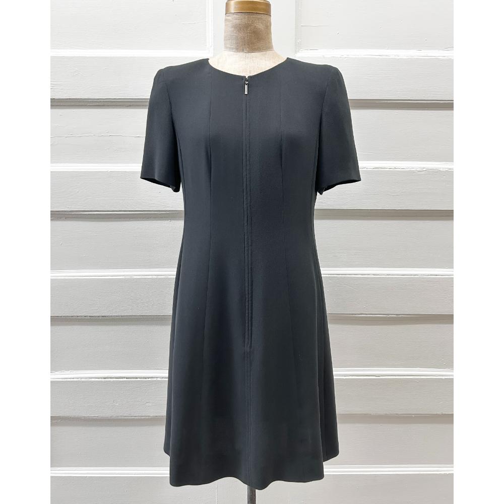 Chanel 2001 black silk mid length dress