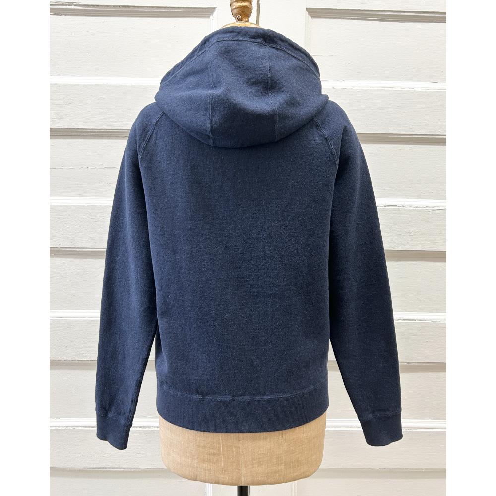 Dior cotton & cashmere navy Oblique lined hoodie